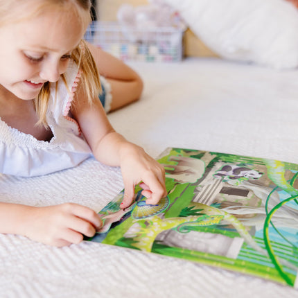 Melissa & Doug Álbum de pegatinas reutilizables: Jungla y sabana - Más de 175 pegatinas, 5 escenarios