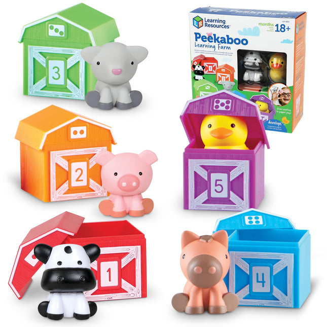 Learning Resources Peekaboo Learning Farm, Ages 3+