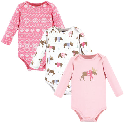 Hudson Baby Unisex Baby Cotton Long-Sleeve Bodysui