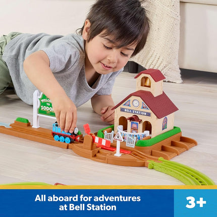 Thomas & Friends Bell Station Playset & Push-Along Thomas Toy Train