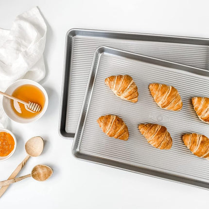 USA PAN Quarter Sheet Pan, Set of 2, Nonstick Aluminized Steel