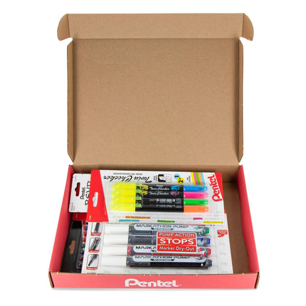 Pentel Back to School Box | Teachers Essentials, 31 Pieces
