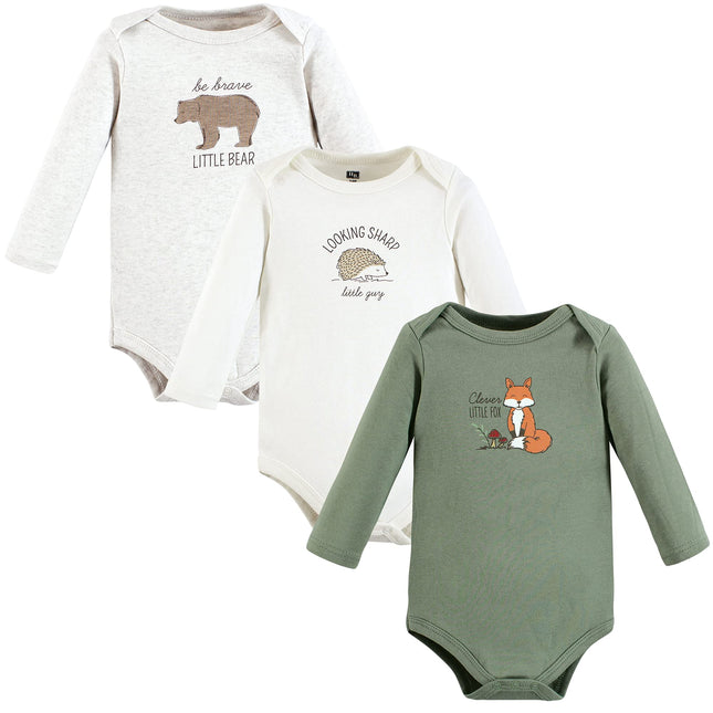 Hudson Baby unisex-baby Cotton Long-sleeve Bodysui