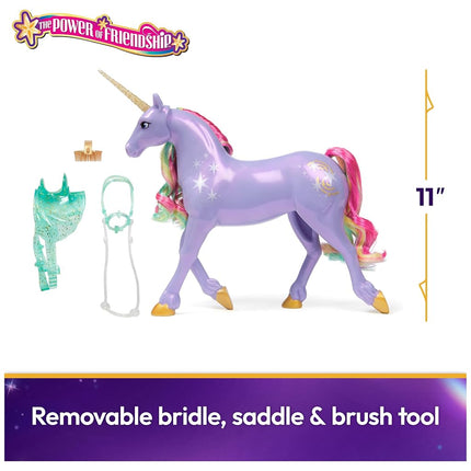 Unicorn Academy, Power of Friendship Wildstar with Translucent Saddle and Bridle, 28cm, Dolls and Unicorn Toys for Girls Aged 4 and up