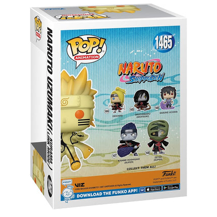 Funko Pop! Animation: Naruto Shippuden - Naruto Uzumaki in Kurama Link Mode with Rasengan Glow Chase Special Edition Multicolor Exclusive Vinyl Figure #1469