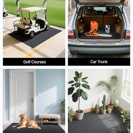 VEVOR Waterproof Garage Floor Mat for Under Car, Non-Slip 2 x 2.6 M Compact Size Heavy Duty Containment Mat, Protects Garage Floor from Water, Mud and Oil, for Garages,Greenhouses,Entrance