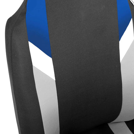 FH Group Car Seat Cover Blue Cloth Front Set - Car Seat Covers for Bucket Seats, 1-Piece Seat Cover, Universal Fit, Automotive Seat Covers, Airbag Compatible, Car Seat Covers for SUV, Van Seat Covers
