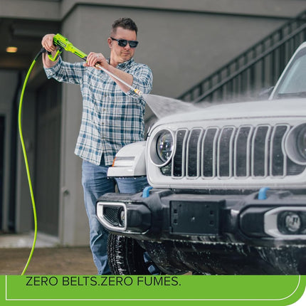 Greenworks Pro Brushless 3000 PSI (CSA Certified) 2.0 GPM Max / 1.1 GPM Electric Pressure Washer (Foldable Handles, Rugged Steel Frame, 25 FT Hose, 35 FT GFCI Power Cord)