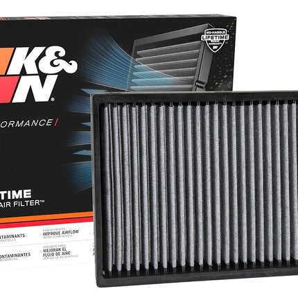K&N Cabin Air filter compatible with Chrysler 300C & Dodge Charger/Challenger 2011-2016 (VF2027), White
