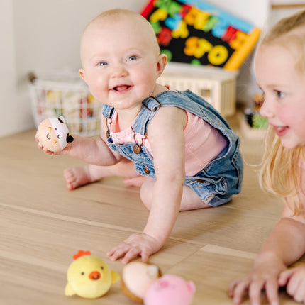 Lot de 2 jouets pour bébés et tout-petits Melissa & Doug Rollables Safari et Animaux de la ferme