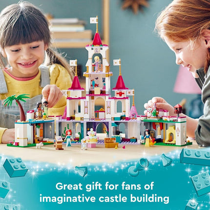 LEGO Disney Princess Ultimate Adventure Castle Building Toy 43205, Kids Can Build a Toy Castle, Gift Idea for Boys Girls with 5 Disney Princess Mini-Dolls, Ariel, Rapunzel and Snow White