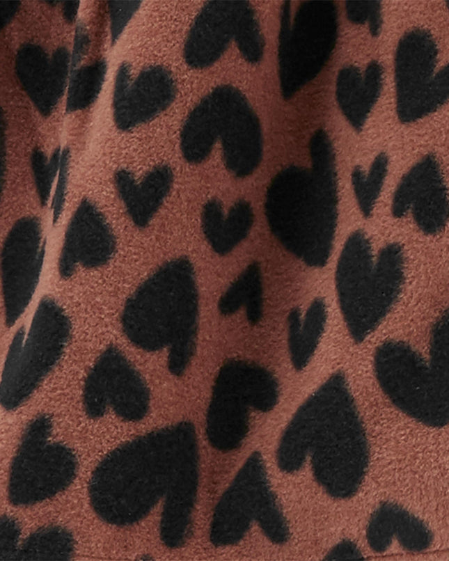 Ensemble 3 pièces gilet Little Carter's pour bébés filles, cœur/rayures à capuche, 18 mois, noir, 18 mois