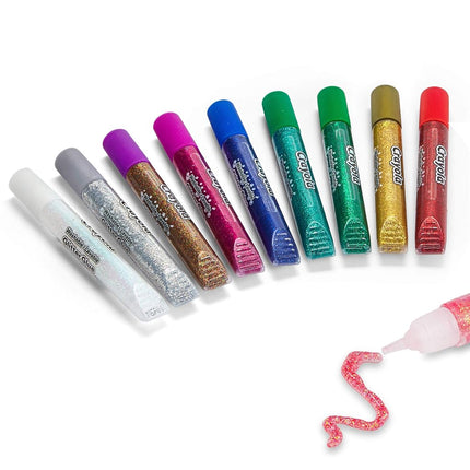 Compra al por mayor: Pegamento con purpurina lavable Crayola 9/Paquete Colores intensos 69-3527 (Paquete de 3)