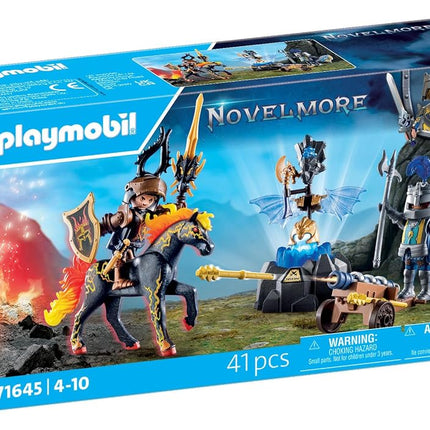 Playmobil 71645 Novelmore: Armoured Guard, including two knights, a horse, and valuable armour, action-packed play sets suitable for children ages 4+