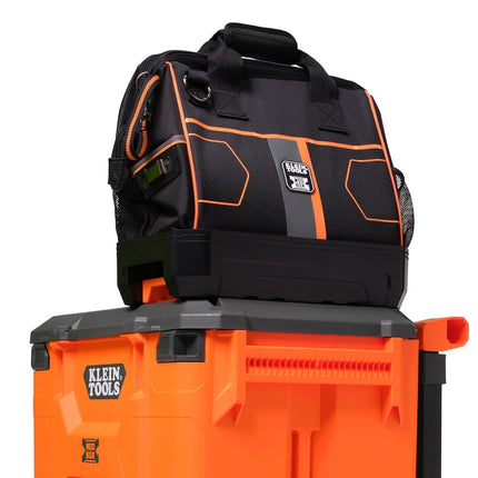 Klein Tools 62203MB MODbox Tool Bag, Part of the MODbox Mobile Workstation, 28 Pockets for Maximum Tool Storage, Internal Headlamp Bracket