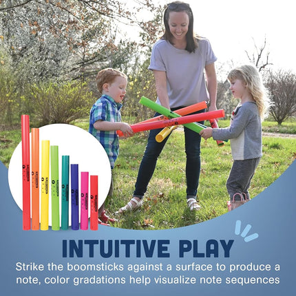 Constructive Playthings Boomwhackers Tubes, Music Making for Kids, Classroom Toys, Ages 3 Years and Up