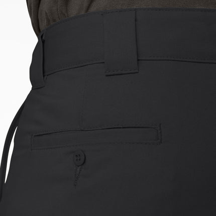 Dickies Mens Slim Fit Tapered Leg Multi-use Pocket Work Pants, Black, 30W x 32L