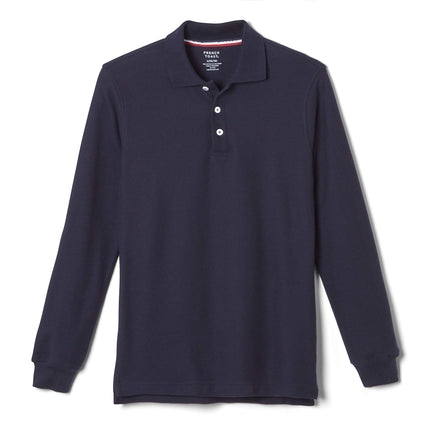 French Toast Boys' Long Sleeve Pique Polo Uniform 