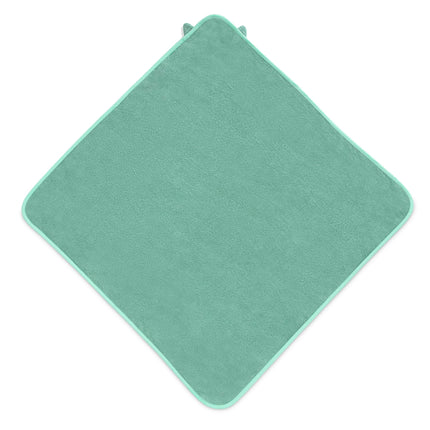 Delta Children Serviette de bain à capuche pour bébé/nouveau-né – Super douce et absorbante – Essentiel pour nouveau-né – Cadeau idéal pour liste de naissance/douche de bébé pour garçons et filles, hibou sarcelle clair