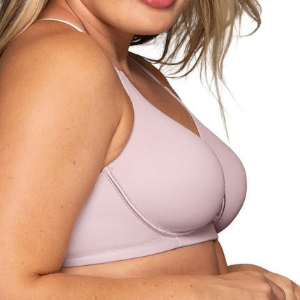 Vanity Fair Women's Beauty Back Minimizer Full Figure Underwire Bra 76080, Sheer Quartz, 36DD