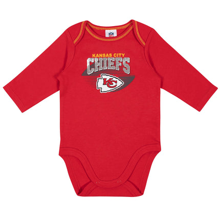 Gerber Paquete de 2 mamelucos de manga larga para bebé unisex NFL, color del equipo, 6-12 meses