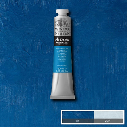 Winsor and Newton Artisan Water Mixable Oil Colour 200ml Cerulean Blue Hue