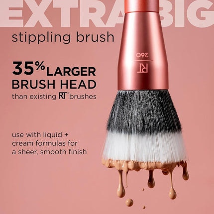Real Techniques Extra Large Dotting Brush, Large Makeup Brush for Liquid and Cream Foundation, BB/CC Cream, Skin Tinting, XL Oversized Brush, Cruelty Free, Bristles