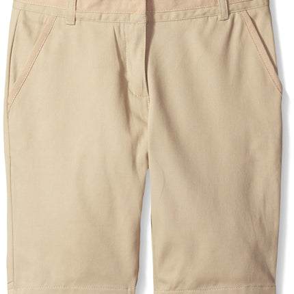 Nautica Girls' Big School Uniform Skinny Twill Ber