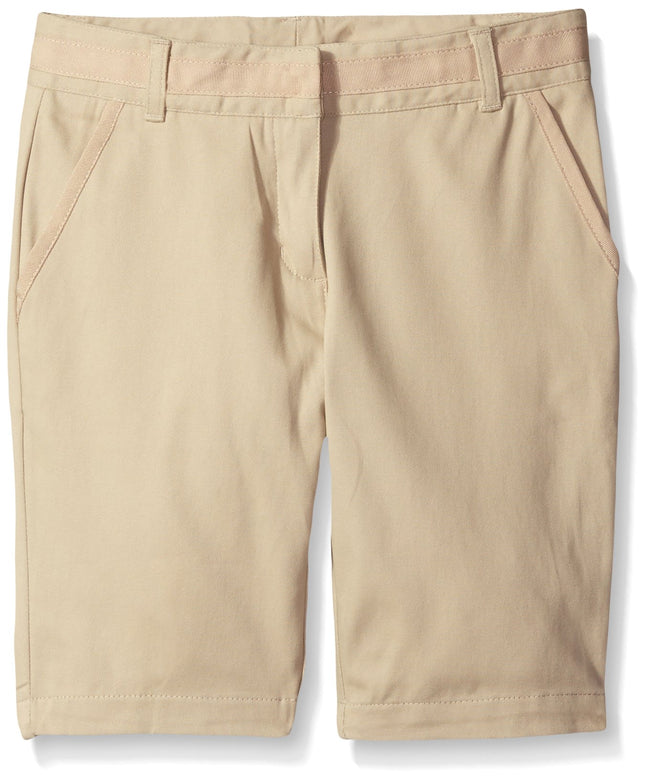 Nautica Girls' Big School Uniform Skinny Twill Ber