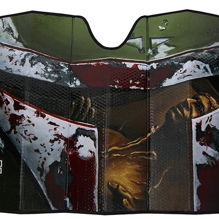 Plasticolor 003720R01 Star Wars Boba Fett Accordion Style Car Truck SUV Front Windshield Sunshade