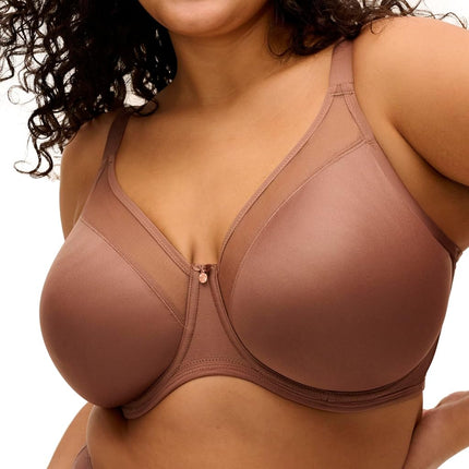 Elomi Women's Smooth Unlined Underwire Bra, Clove, 36F