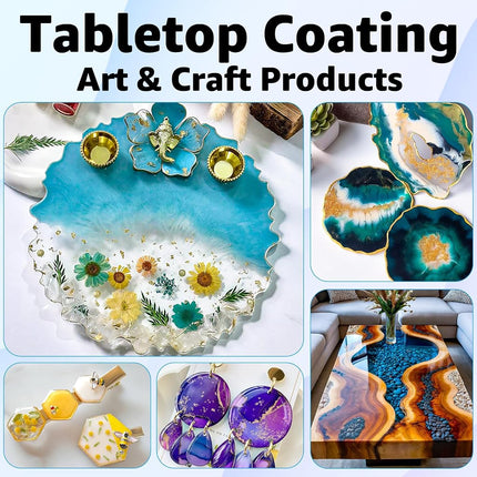 Teexpert Crystal Clear Epoxy Resin Kit: 1 Gallon & Bubbles-Free