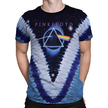 Liquid Blue Men's Pyramid V T-Shirt, Tie Dye, XXL