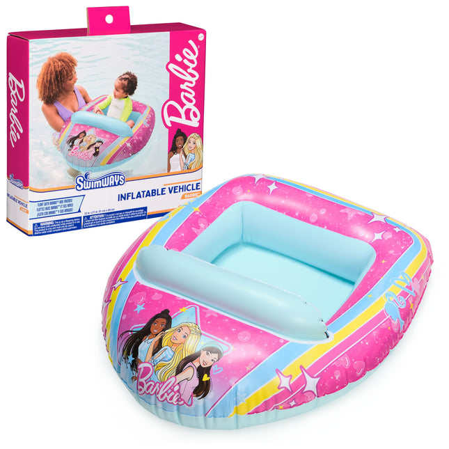 Swimways Barbie Inflatable Water Boat Vehicle, Inf