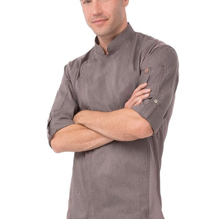 Chef Works Men's Bclz008gpgxs Chef s Jacket, Graph