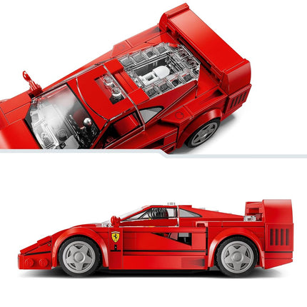 LEGO® Speed Champions Ferrari F40 Supercar 76934 Buildable Vehicle, Toy Model Car Playset with Driver Minifigure, Collectible Building Set for Kids, Toy for Boys and Girls