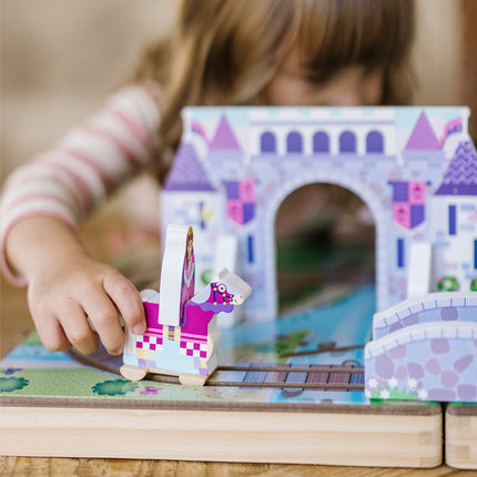 Melissa & Doug Wooden Take-Along Tabletop Kingdom