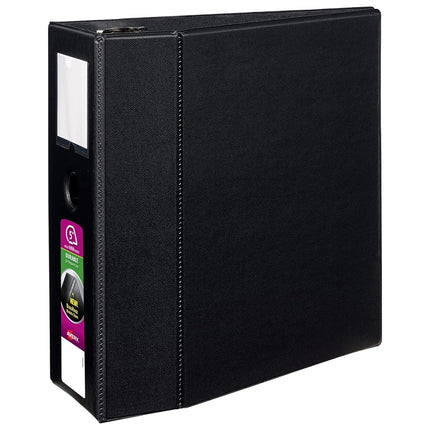 Classeur à 3 anneaux Avery Durable, anneaux EZD One Touch de 5 po, porte-étiquette, 1 classeur noir (08901)