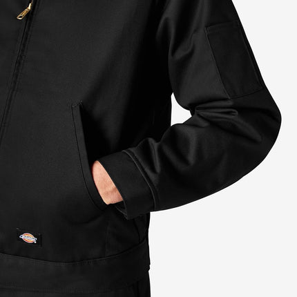 Dickies Men's Unlined Eisenhower Jacket, Black, Large