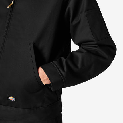 Dickies Men's Unlined Eisenhower Jacket, Black, 3X-Large Big Tall