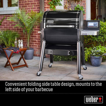 Weber SmokeFire Side Table - Compatible with EX4-EPX4-EX6-EPX6, Foldable, Additional Storage Space for Barbecue food, Easy Assembly - Silver (7001)