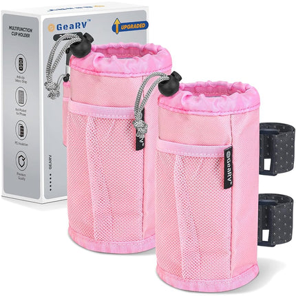 GEARV 2Pack Cup Holder for Bike, Scooter and Wheel