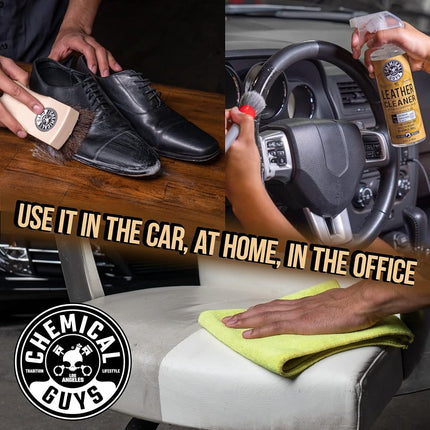 Chemical Guys Leather Cleaner and Leather Conditioner (2-473 ml Bottles) - US