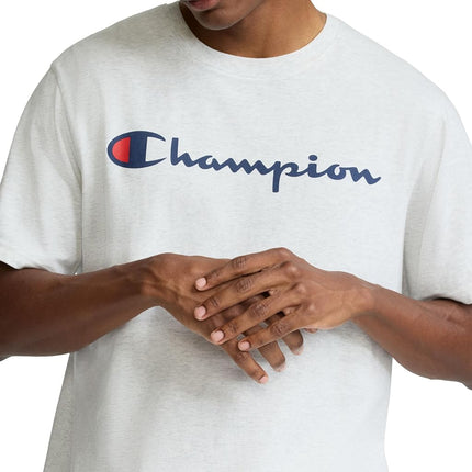 Champion Men's Heritage Tee Opaque T-Shirt, Gray, L (Tall)