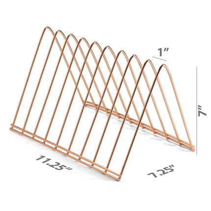 Officemate Triangular Wire File Sorter, Rose Gold (93151)