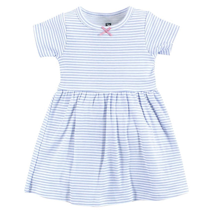 Vestidos de algodón Hudson Baby para bebé niña, estampado floral amarillo, 0-3 meses