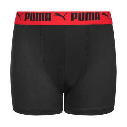 PUMA Boys' 5 Pack Performance Boxer Briefs, Black/Bright, M