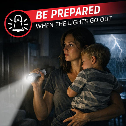 Energizer Weatheready Rechargeable Compact Handheld Light, Plug-in Rechargeable LED Light, Automatic Power On Emergency Flashlight, Built-in Rechargeable Battery Included