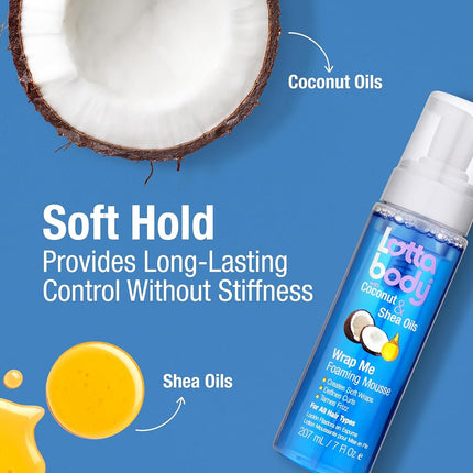 Lotta Body Wrap Me Foaming Mousse with Coconut and Shea Oil, 7 Ounce
