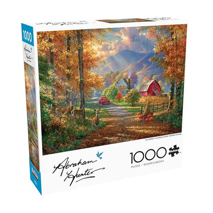Buffalo Games - Abraham Hunter - Fall Memories - 1000 Piece Jigsaw Puzzle for Adults - Challenging Puzzle Perfect for Game Nights - Finished Puzzle Size is 26.75 x 19.75